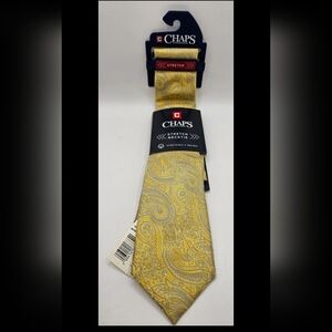 Chaps Stretch Necktie--"Yellow Boswell Paisley"
